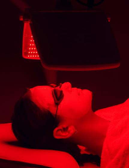 Microneedling with LED Red Light Therapy
